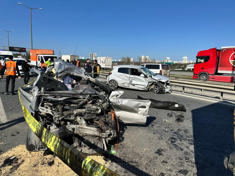 TEM Otoyolu’nda zincirleme trafik kazası